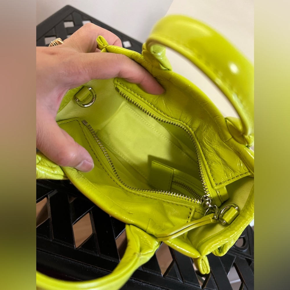 NWT Marc Jacobs Mini Tote Bag in Acid Lime Color - Picture 8 of 11